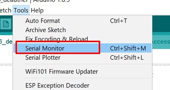 Arduino Open Serial Monitor